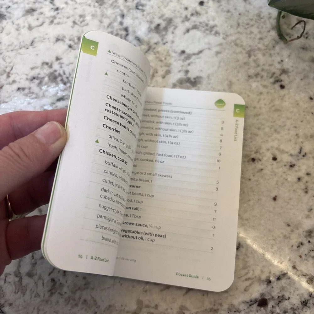 Weight Watchers 360 POCKET GUIDE Points Plus Foods and Guides Small‎ Book